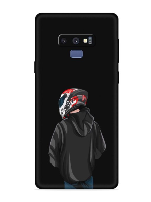 Motorcycle Rider Embossed Soft Silicone Case for Samsung Galaxy Note 9