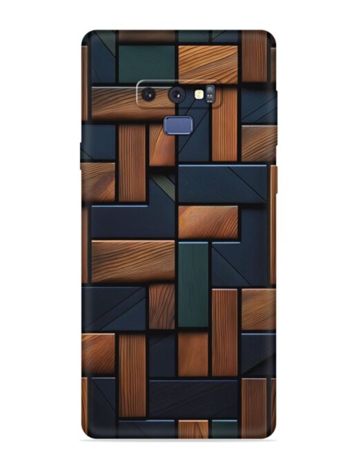 Wooden Background Cubes Embossed Soft Silicone Case for Samsung Galaxy Note 9 Zapvi