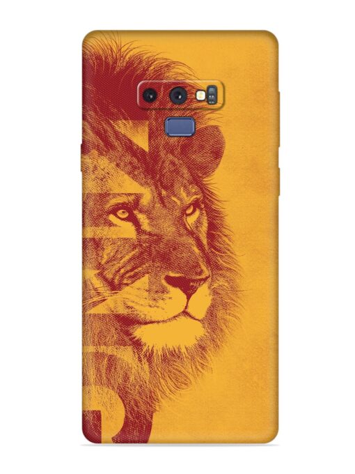 Gold Lion Crown Art Embossed Soft Silicone Case for Samsung Galaxy Note 9 Zapvi