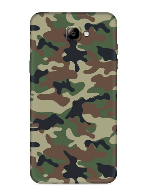 Army Military Camouflage Dark Green Embossed Soft Silicone Case for Samsung Galaxy On Nxt Zapvi