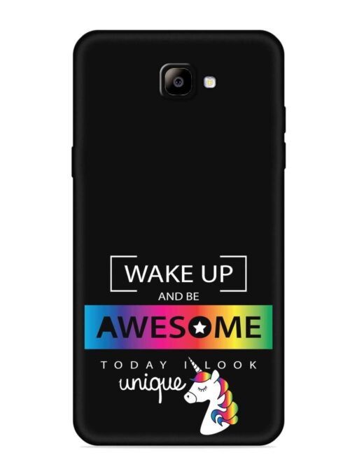 Inspirational Quote Unicorn Embossed Soft Silicone Case for Samsung Galaxy On Nxt Zapvi