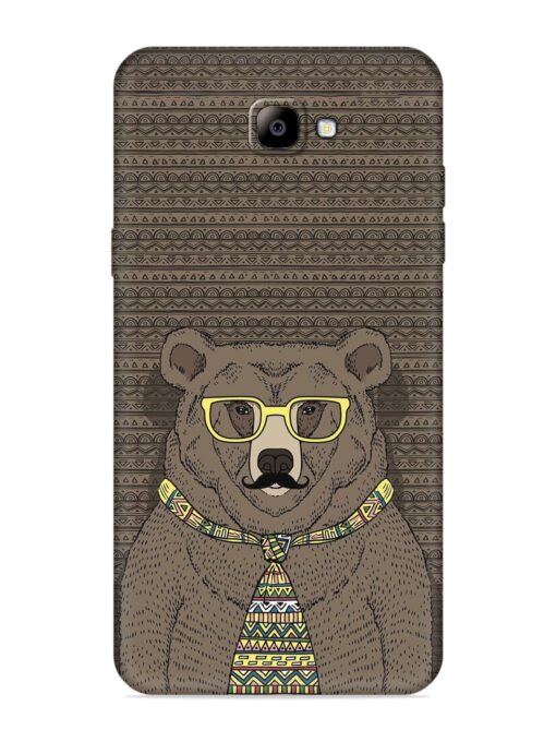 Grizzly Bear Embossed Soft Silicone Case for Samsung Galaxy On Nxt Zapvi