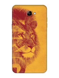 Gold Lion Crown Art Embossed Soft Silicone Case for Samsung Galaxy On Nxt