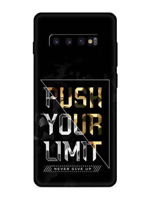 Push Your Limits Embossed Soft Silicone Case for Samsung Galaxy S10 Zapvi