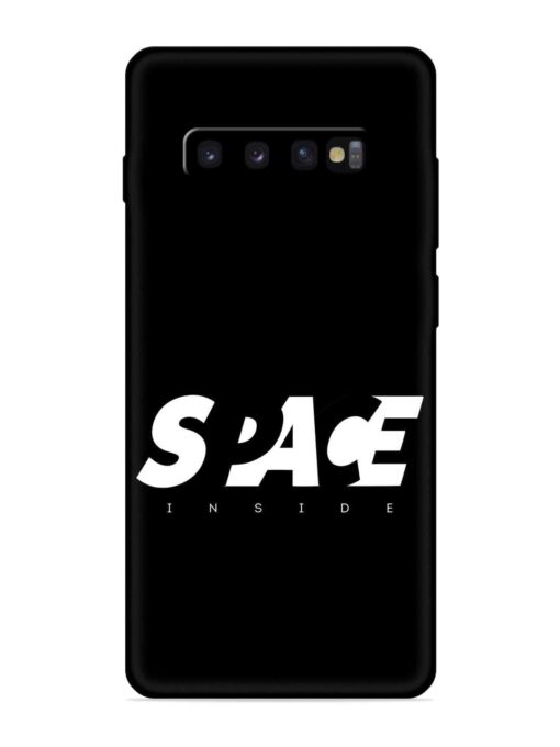 Space Typography Art Embossed Soft Silicone Case for Samsung Galaxy S10