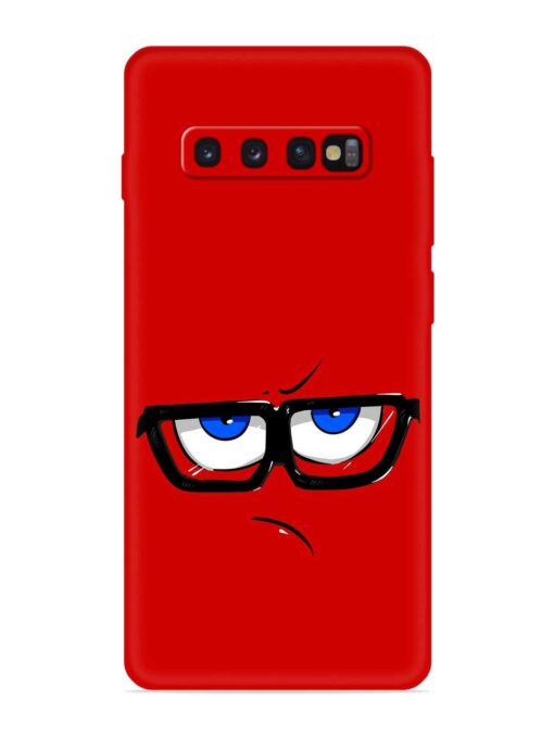 Rad Angry Face Embossed Soft Silicone Case for Samsung Galaxy S10 Zapvi