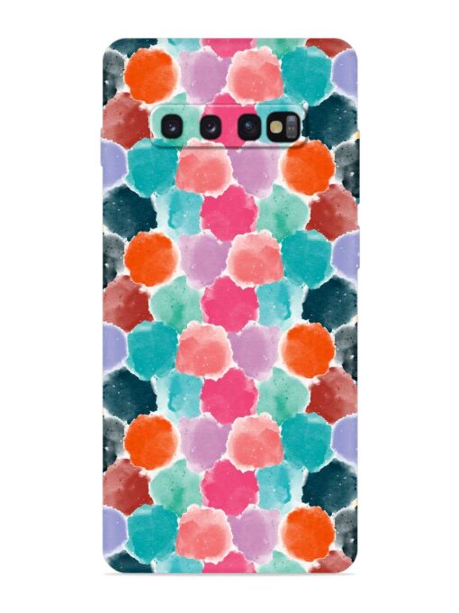 Colorful Seamless Pattern Embossed Soft Silicone Case for Samsung Galaxy S10 Zapvi