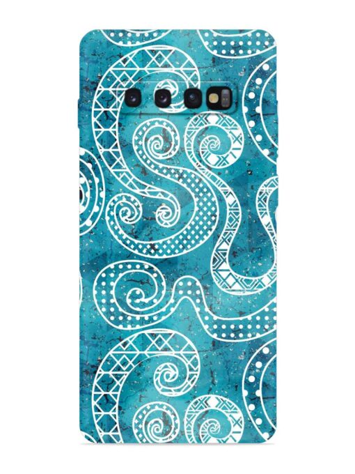 Vintage Curved Seamless Embossed Soft Silicone Case for Samsung Galaxy S10 Zapvi