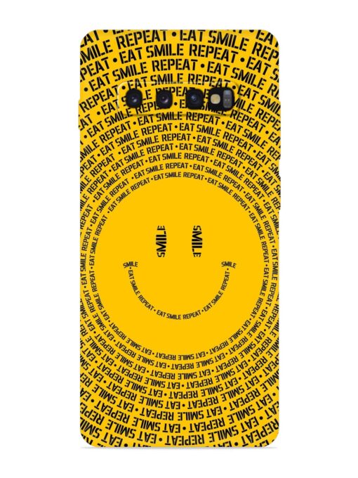 Smiley Embossed Soft Silicone Case for Samsung Galaxy S10 Zapvi