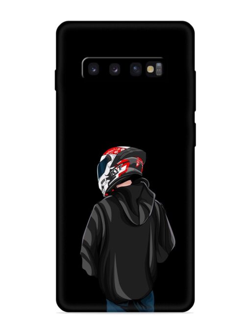 Motorcycle Rider Embossed Soft Silicone Case for Samsung Galaxy S10 Zapvi