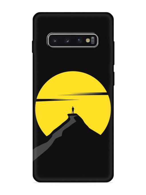 Black Ultra Vector Embossed Soft Silicone Case for Samsung Galaxy S10 Plus Zapvi