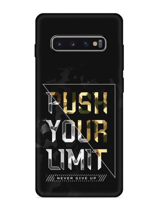 Push Your Limits Embossed Soft Silicone Case for Samsung Galaxy S10 Plus Zapvi