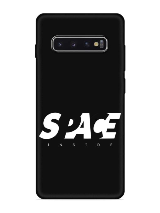 Space Typography Art Embossed Soft Silicone Case for Samsung Galaxy S10 Plus Zapvi