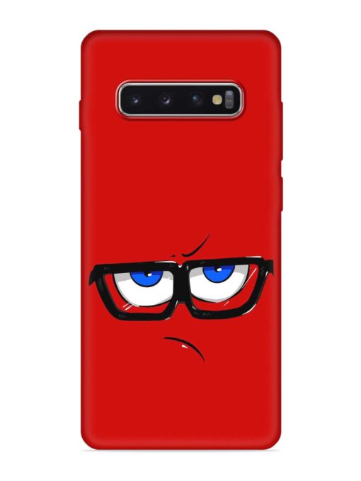 Rad Angry Face Embossed Soft Silicone Case for Samsung Galaxy S10 Plus Zapvi