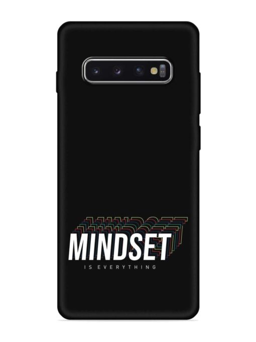 Mindset Everything Slogan Embossed Soft Silicone Case for Samsung Galaxy S10 Plus Zapvi