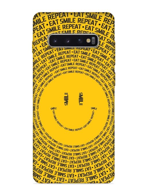 Smiley Embossed Soft Silicone Case for Samsung Galaxy S10 Plus Zapvi