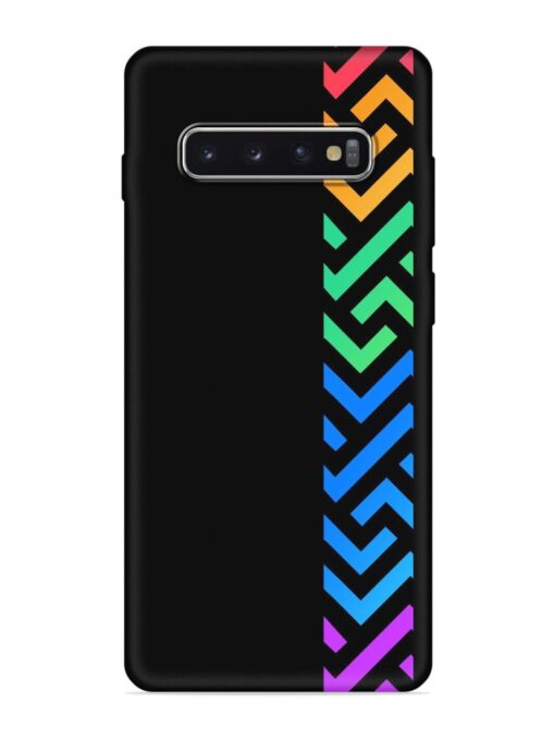 Colorshape Stripes Embossed Soft Silicone Case for Samsung Galaxy S10 Plus