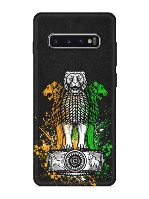 Pillars Of Ashoka Embossed Soft Silicone Case for Samsung Galaxy S10 Plus Zapvi