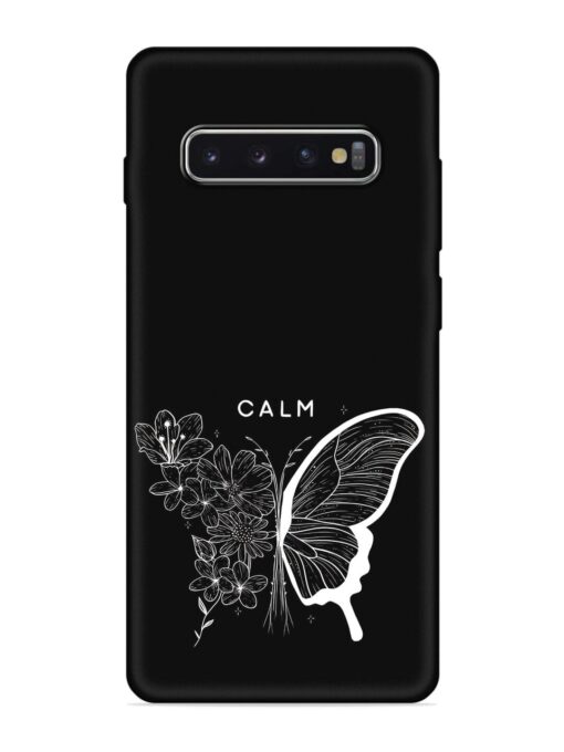 Calm Embossed Soft Silicone Case for Samsung Galaxy S10 Plus Zapvi