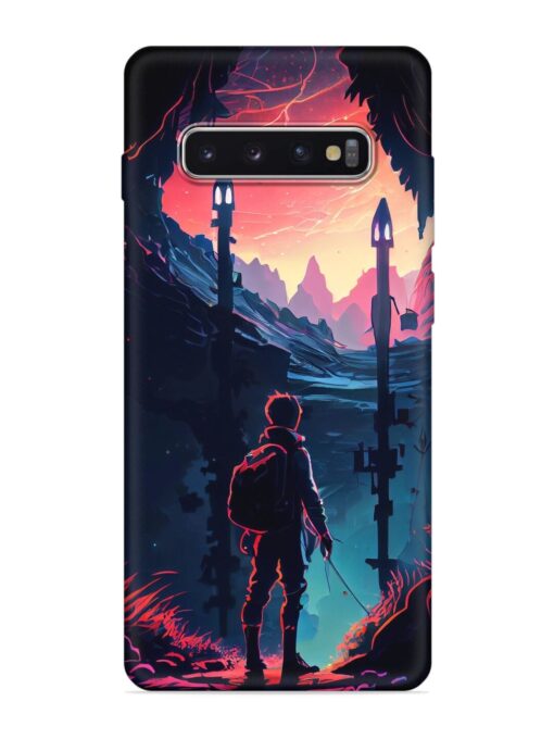 Cgs Artwork Embossed Soft Silicone Case for Samsung Galaxy S10 Plus Zapvi