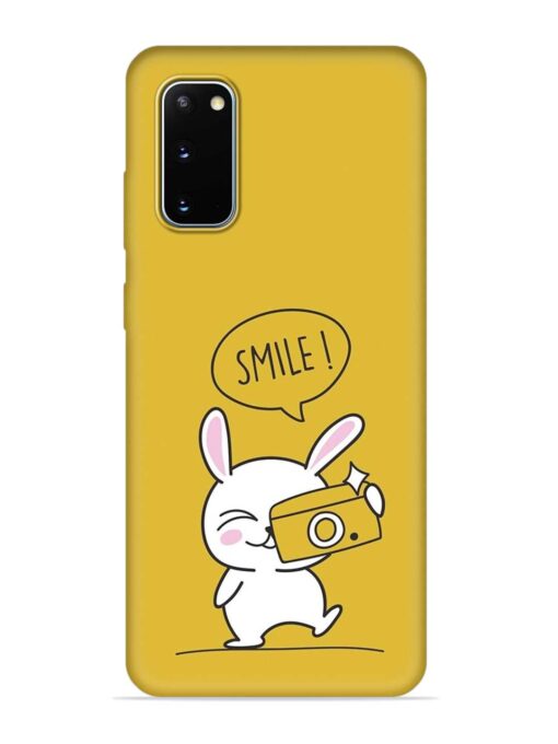 Hey Smile Please Embossed Soft Silicone Case for Samsung Galaxy S20 Zapvi