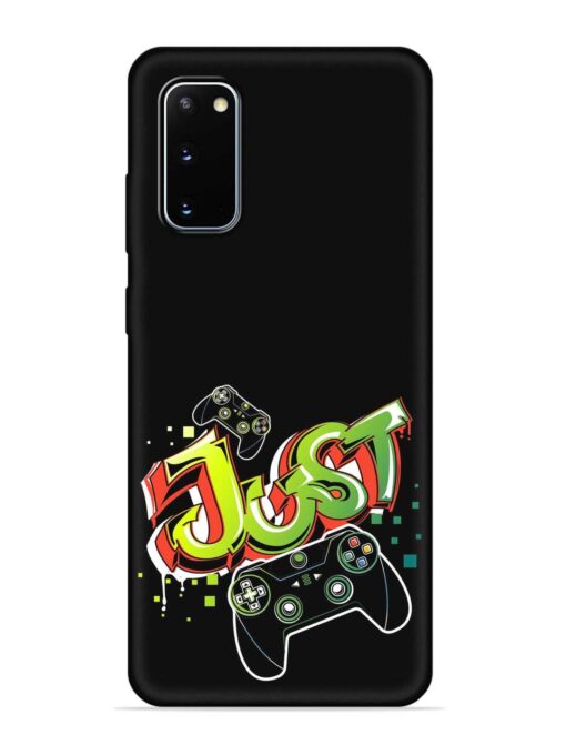 Graffiti Gamepad Illustration Embossed Soft Silicone Case for Samsung Galaxy S20 Zapvi