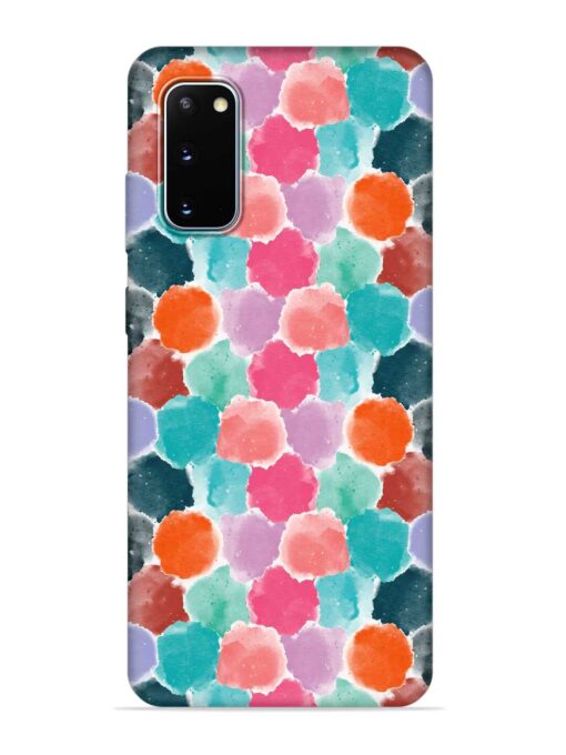 Colorful Seamless Pattern Embossed Soft Silicone Case for Samsung Galaxy S20 Zapvi