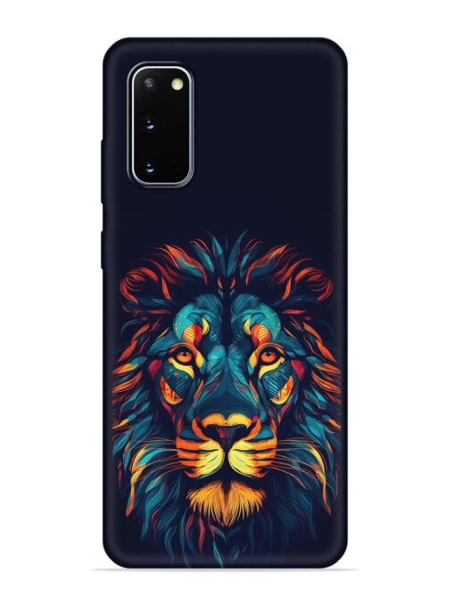 Colorful Lion Embossed Soft Silicone Case for Samsung Galaxy S20 Zapvi