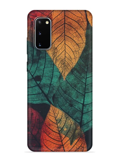 Leaves Artwork Embossed Soft Silicone Case for Samsung Galaxy S20 Zapvi