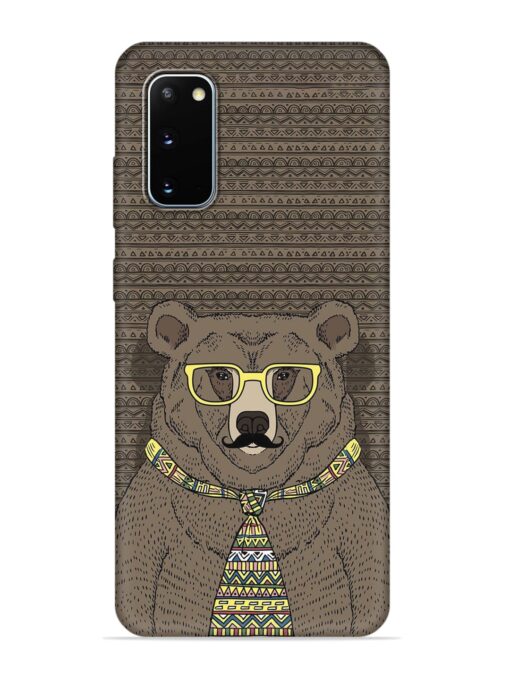 Grizzly Bear Embossed Soft Silicone Case for Samsung Galaxy S20 Zapvi