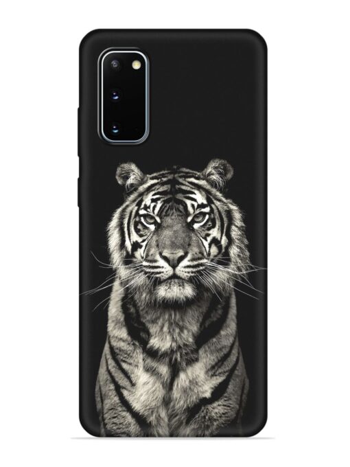 Tiger Art Embossed Soft Silicone Case for Samsung Galaxy S20 Zapvi