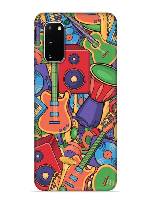 Colorful Music Art Embossed Soft Silicone Case for Samsung Galaxy S20 Zapvi