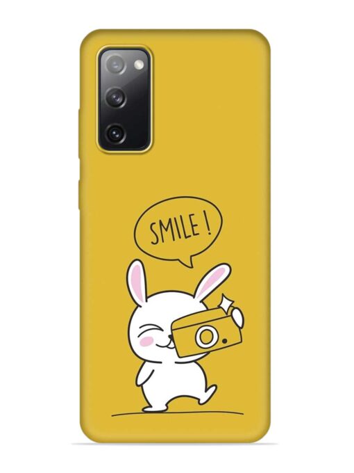 Hey Smile Please Embossed Soft Silicone Case for Samsung Galaxy S20 Fe (5G) Zapvi