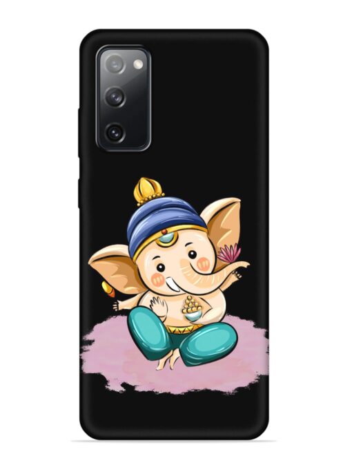 Bal Ganesh Vector Art Embossed Soft Silicone Case for Samsung Galaxy S20 Fe (5G) Zapvi