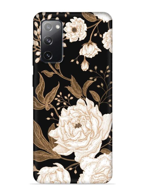 Peonies Roses Floral Embossed Soft Silicone Case for Samsung Galaxy S20 Fe (5G) Zapvi