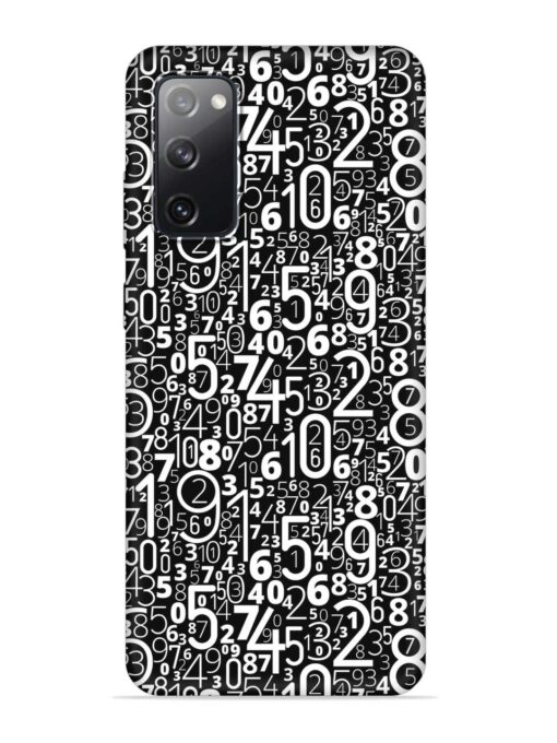 Many Numbers Different Embossed Soft Silicone Case for Samsung Galaxy S20 Fe (5G) Zapvi