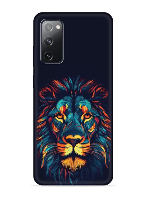 Colorful Lion Embossed Soft Silicone Case for Samsung Galaxy S20 Fe (5G) Zapvi