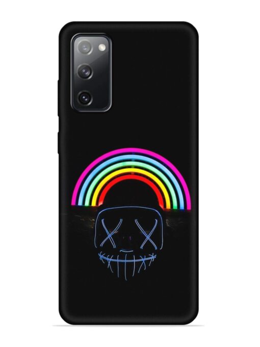 Mask Rainbow Embossed Soft Silicone Case for Samsung Galaxy S20 Fe (5G) Zapvi