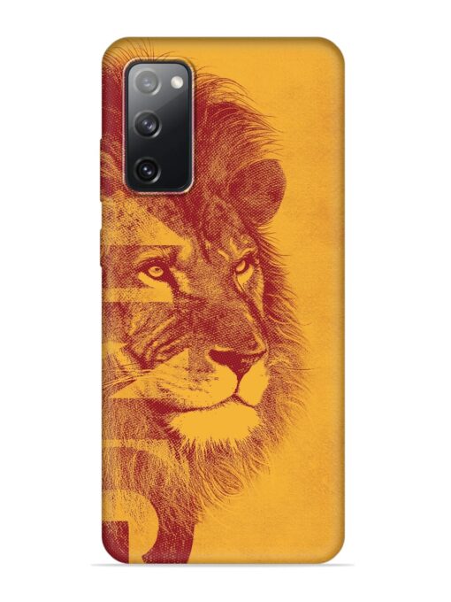 Gold Lion Crown Art Embossed Soft Silicone Case for Samsung Galaxy S20 Fe (5G) Zapvi