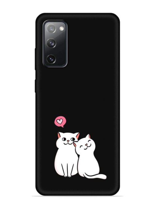 Cute Loving Cats Embossed Soft Silicone Case for Samsung Galaxy S20 Fe (5G) Zapvi