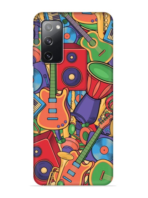 Colorful Music Art Embossed Soft Silicone Case for Samsung Galaxy S20 Fe (5G) Zapvi