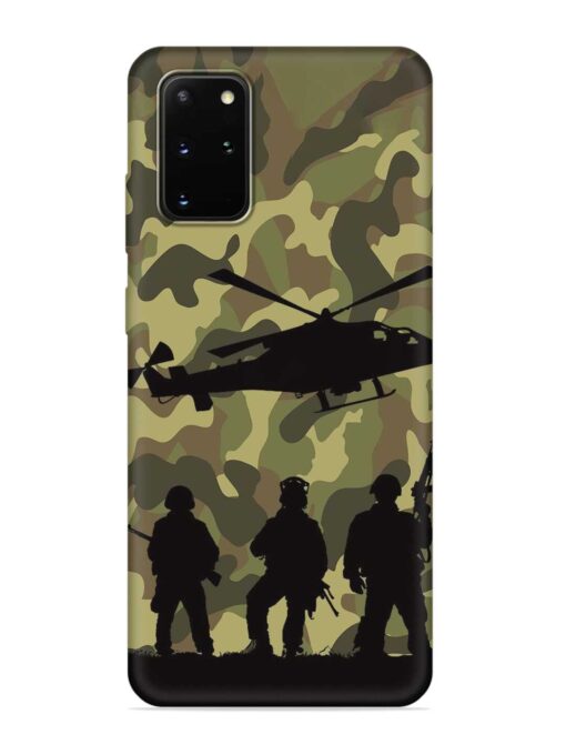 Army Heros Embossed Soft Silicone Case for Samsung Galaxy S20 Plus Zapvi