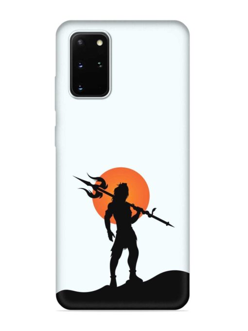 Lord Mahadev Trendy Embossed Soft Silicone Case for Samsung Galaxy S20 Plus Zapvi