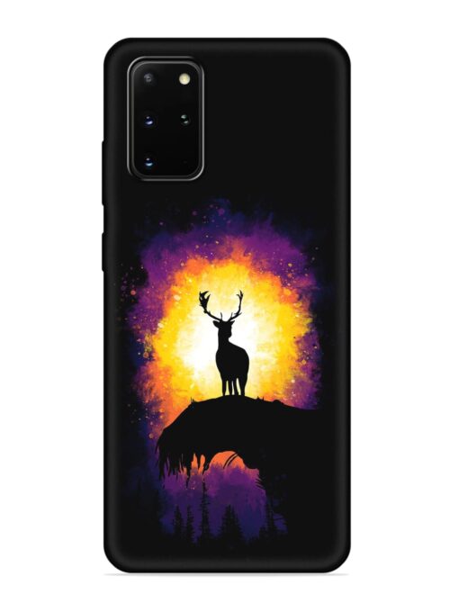 Elk Animal Art Embossed Soft Silicone Case for Samsung Galaxy S20 Plus Zapvi