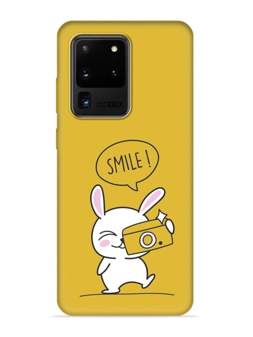 Hey Smile Please Embossed Soft Silicone Case for Samsung Galaxy S20 Ultra