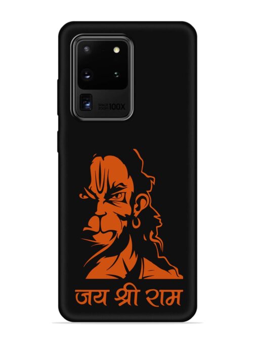 Angry Hanuman Embossed Soft Silicone Case for Samsung Galaxy S20 Ultra Zapvi