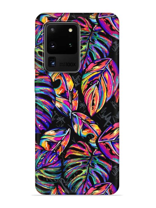 Tropical Seamless Vector Embossed Soft Silicone Case for Samsung Galaxy S20 Ultra Zapvi