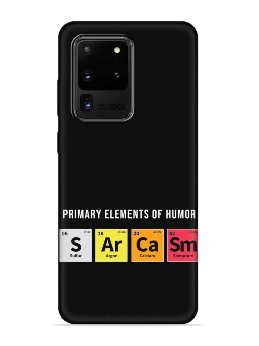 Primary Elements Humor Embossed Soft Silicone Case for Samsung Galaxy S20 Ultra Zapvi