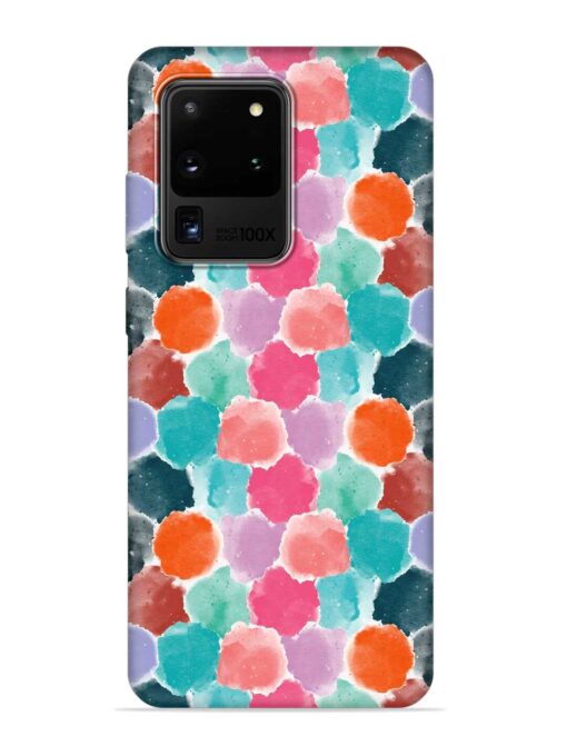 Colorful Seamless Pattern Embossed Soft Silicone Case for Samsung Galaxy S20 Ultra