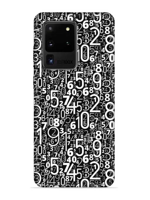 Many Numbers Different Embossed Soft Silicone Case for Samsung Galaxy S20 Ultra Zapvi